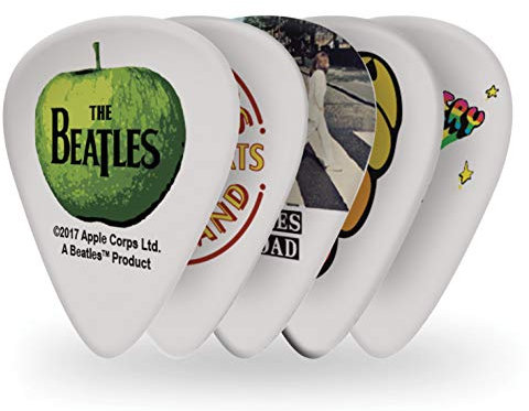 D'Addario Beatles Gitarrenplektren, Klassische Alben, schwer, 10er Set