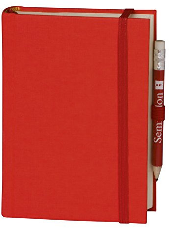 Semikolon 351183 - Reisetagebuch Petit Voyage – 10,5 x 14,8 cm 272 Seiten, 2 Lesezeichen Weltkarte – red rot