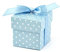 50 Stück Süße Geschenkboxen (blau) Gastgeschenk für Hochzeit Babyparty Taufe Geburt
