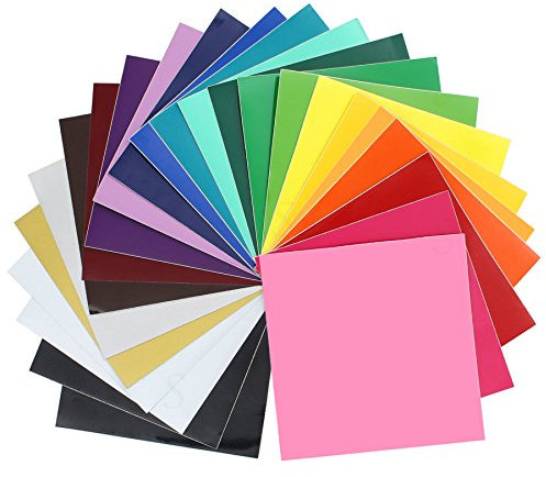 ORACAL Vinilo brillante 651, paquete de 24 colores superiores, hojas de 12 x 12 pulgadas