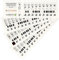 Lacerto® | Noten Aufkleber für alle Klavier, e-Pianos oder Anfänger Keyboard mit 37, 44, 49, 54, 61, 76, 88-Tasten | 52 Stickers für deutsches Notensystem C-D-E-F-G-A-H | Made in Germany