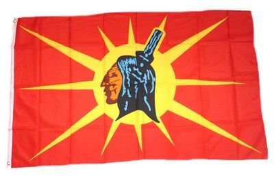 Fahne/Flagge Indianer - Oka Mohawk NEU 90 x 150 cm