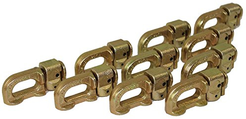 10x Doppel Endbeschlag, Endfitting, Doppelendbeschlag für Airlineschienen, 2000 daN