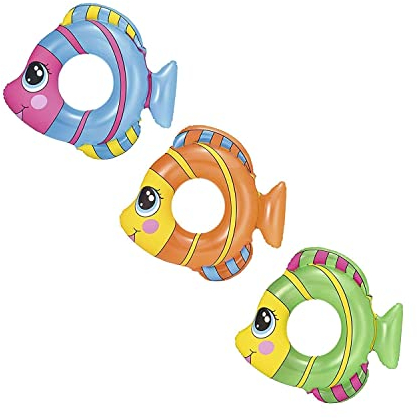 Bestway 36111B-03 - Schwimmring Friendly Fish, 81 cm, sortiert