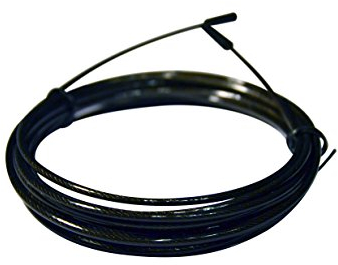 AMRAP Corda di ricambio per speed rope e corde per saltare come Bearing Pro & Solid, lunghezza regolabile, per uomini, donne e bambini, lunghezza 3 m, nero