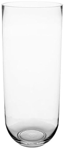 Atmosphera Créateur d'intérieur - Vase Cylindrique Bombé 50cm Transparent