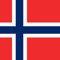 Kühlschrankmagnet mit norwegischer Nationalflagge - 5 x 5 cm - Norwegen Magnet
