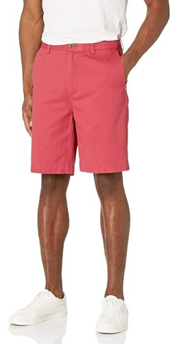Amazon Essentials Men's Classic-Fit 9 (23cm) Chino Shorts, Raspberry Red, 29W