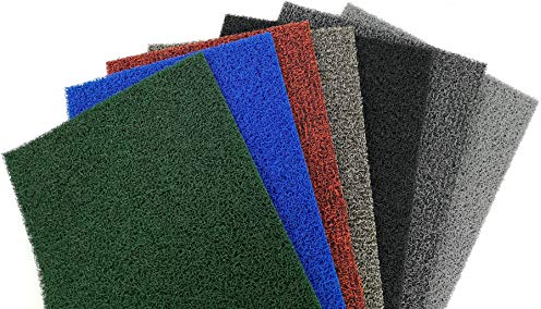 Nicoman Door Mat|Easy-Clean & Dirt-Trapper Barrier Doormat|Non-Shedding & Jet-Washable Outdoor Spaghetti Doormats|A Practical Alternative To Coir Door Mats (60x40cm,Black & Grey)