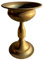 Pokal Amphore Dekovase Vase Blumenvase Antik Metall Vintage Deko Retro Design (LN52-1 18 cm Hoch Gold)