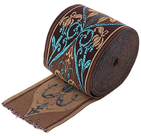 Sharplace 5m Jacquard Web Stoffbänder Bordüre aus Polyester für DIY Bastelarbeiten, Breite, 6 cm