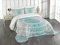 ABAKUHAUS Mandala Tagesdecke Set, Boho Meditation Kunst, Set mit Kissenbezug luftdurchlässig, für Einzelbetten 170 x 220 cm, Grau Teal