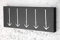 Licht-Erlebnisse Wandgarderobe mit 5 Haken Pfeile ausklappbar Push Funktion aus Metall für Flur und Eingangsbereich 45 x 20 cm Schwarz Weiß Kleiderhaken