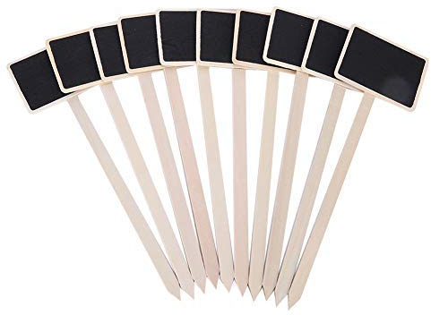 10 Stück Gartenpflanzenetiketten Pflanzenschild Tag Pflanzen Blumen Preisschild Mini Message Blackboard für Gartendekoration