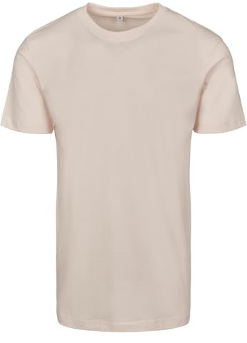 Build Your Brand Mens By004 T-Shirt, Pink Marshmallow, L UK