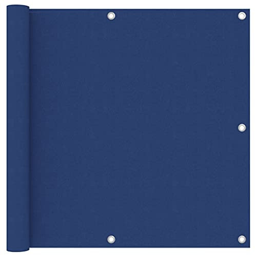 vidaXL Balkon Sichtschutz Bespannung Terrasse Windschutz Sonnenschutz Balkonbespannung Balkonverkleidung Blau 90x600cm Oxford-Gewebe