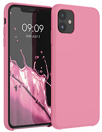 kwmobile Carcasa Compatible con Apple iPhone 11 Funda - Case TPU y Silicona antigolpes - Apto Carga inalámbrica - Caramelo Dulce