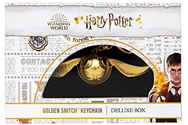 Bizak Harry Potter Schlüsselanhänger Snitch Gold 12cm - Nimm es überallhin - Deluxe Edition für jeden Sammler geeignet - Kommt mit Samtbox und Magnetverschluss (64118450)