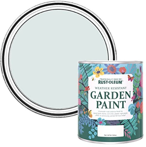 Rust-Oleum Peinture Bleue Résistante à l'humidité pour Jardins, Finition Mate - Marcella 750ml