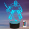 Jinson well 3D eishockey spieler Nachtlicht Lampe optische Nacht licht Illusion 16 Farbwechsel Touch Switch Tisch Schreibtisch Dekoration Lampen perfekte mit Acryl Flat USB Spielzeug