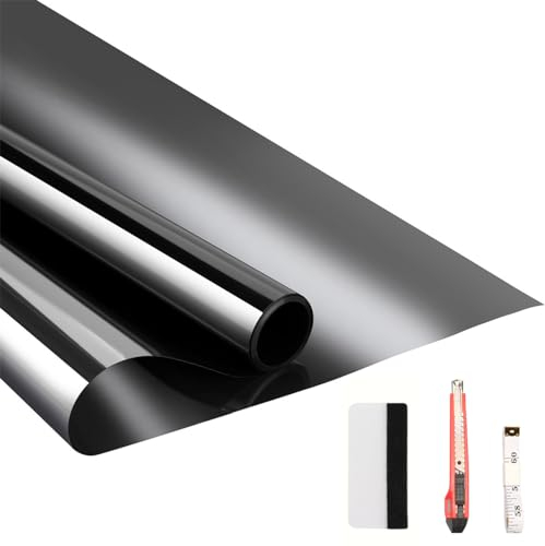 Arthome Kit de Película Anti-UV 60x460cm, Control de Calor para Ventanas, Tinte Reflectivo, No Pegamento, Película Adhesiva para Hogar y Oficina, Reducción del Resplandor