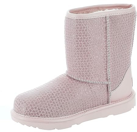 UGG Classic Ii Gel Hearts, Stivale classico Unisex - Bambini e ragazzi, Rosa, 35 EU