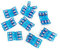 ALFA Lot de 50 Pinces à Coudre Bleu, Divers