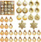 Weihnachtskugeln Weihnachtsbaumschmuck-Set 38pcs Bruchfeste Weihnachtskugeln für Weihnachtsbaum Hängende Dekorationen Weihnachtskranz Neujahrsparty Home Office Schuldekorationen