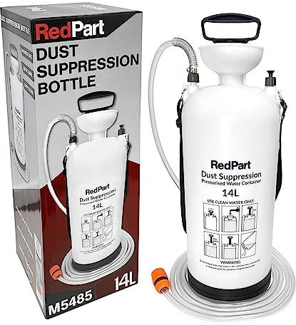 Dust Suppression Water Bottle Container With Base 14L Compatible with Stihl TS400 TS410 TS420 Cut Off Saw Disc Cutter Compatible with Husqvarna K750 K760 K770 K1250 Compatible with Makita Disc Cutters