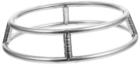 HOMSFOU Stainless Steel Pot Rack Stand Round Pot Holder Heat Resistant Base for Kitchen