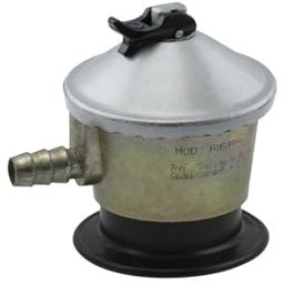 REGULADOR GAS PROPANO BUTANO 37mbar CONEXIÓN TETINA RBP-37 VÁLVULA SEGURIDAD