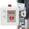 DPLXFPP Wandmontierstahl Herzdefibrillation Alarmbox AED Defibrillator Lagerschrank, AED-Schrank mit Alarm-Notfall-Blitzlicht für Notfall, Büro und öffentliche Orte