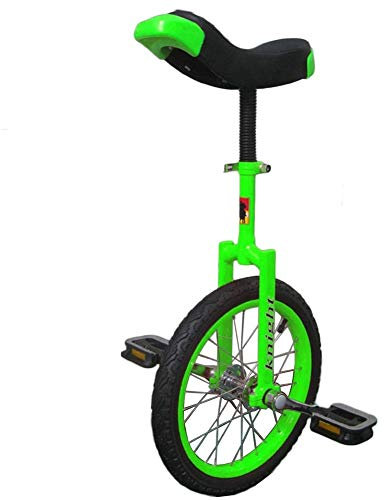 Wheel Trainer Einrad 16-Zoll-Einrad für Kinder, 20-Zoll/24-Zoll-Einrad für Erwachsene, kleines 12-Zoll-Einrad für 5-jährige Kinder/Kinder/Jungen, Einrad mit Leichtmetallfelge, Grün (grünes 24-Zol