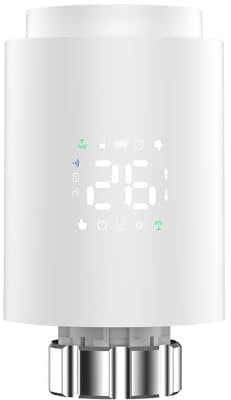 Tiardey Radiator Valve Thermostatic Smart Radiator Valve with Adapter Compatible with Alexa Gogle Assistant Tuya Smart Life