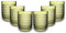 ARCA, Set di 6 Tumbler in Pasta di Vetro, per 6 Persone, Bicchieri Ideali per la Tavola, Resistenti e Duraturi, Lavabili in Lavastoviglie, Collezione Serenity, Colore Verde, 250 ml