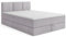 MRGROUP Boxspringbett mit Bettkasten RYGA 180 x 200 cm, Samtstoff, Polsterbett mit Bonell-Matratze und Topper, Doppelbett mit Stauraum, Bett für Schlafzimmer, Gepolstertes Kopfteil, H3, hellgrau