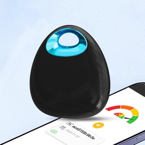 RuiDay GPS Tracker for Kids, Vehicles, Car, Small Portable Tracker Devices, Compatible With iOS & Android, Car Tracker, IP67 Waterproof Tracking Device for Children (Black Blue Frame)
