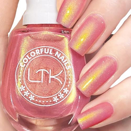 Mermaid Nail Polish, Glitter Nail Polish, Glitter Nail Varnish, Pearl Quick Dry Nail polish No UV Lamp Curing, Long Lasting, Chip Resistant, Non-Toxic, Salon Manicure & At Home Manicure (11#)