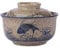 Ensemble de bols à soupe en céramique 800 ml, grands bols japonais, vaisselle traditionnelle asiatique, pour Udon, pâtes, pho, soba, céréales et salade (Osier) (poisson)