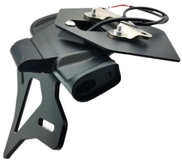 Motorcycle License Plate Holder LED Light Motorcycle Short License Plate Holder Tail Tidy For BM&W S1000RR S1000R M1000RR 2019-2024(For S1000R 21-24)