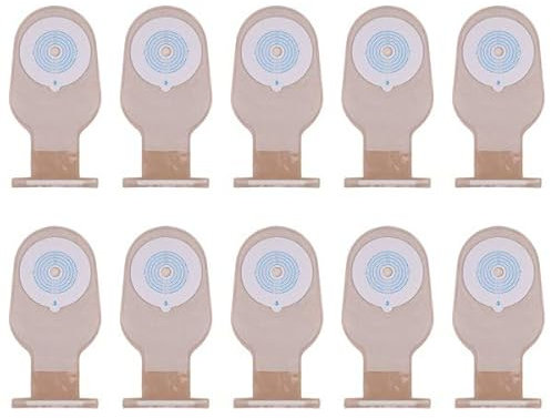 Kopinma 10Pcs Kolostomiebeutel, Einweg Drainagebeutel Stomabeutel für die Kolostomie Ileostomie Stoma Pflege 20-60 Mm Wirtschaftliche Abfluss Ventil Kolostomie Beutel
