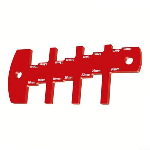 Tischsäge Höhenmesser Oberfräse Tiefenmesser Werkzeug Messwerkzeuge 3 bis 26 mm, Frästiefenmesser Werkzeug Tischsäge Höhenmesswerkzeug für Heimwerker und Holzbearbeitung