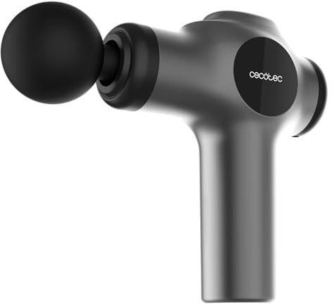 Cecotec Massagepistole SkinCare Massage Gun, 99 Intensitätsstufen | 4 Austauschbare Massageköpfe, Leichtes, Kompaktes Design, USB-C-Ladegerät, Schnellladung, Einfache, Intuitive Bedienung