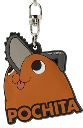 ABYSTYLE Chainsaw Man Pochita PVC Keychain | Novely Keychain | Chainsaw Man Merchandise