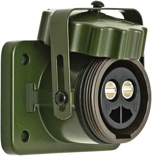 Prise de courant en métal vert olive 2 pôles 50 mm² VG96917A-002 5935-12-308-5019 0005452426 72593035100 51305416 151211