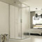 Idralite Evolution Trio 3-seitige Duschkabine 90x90x90 cm H198 ESG-Strukturglas C