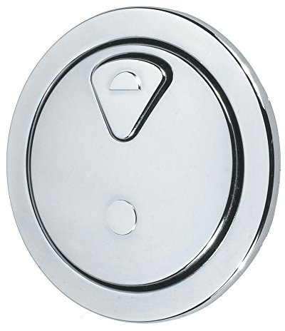 Thomas Dudley 73.5Mm Round Vantage Dual Flush Round Push Button 327732, Chrome