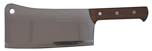Dr. Richter Hackmesser XXL - Edition GIANT - (Klingenlänge: 25,5 cm, Gesamtlänge: 41 cm, Gewicht über 1 Kg, Edelstahl) Küchenbeil Metzgerbeil Hackbeil