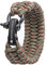 The Friendly Swede Paracord-Armband mit Trilobit-Knoten und verstellbarem schwarzem Edelstahl-Schäkel, aus extra-starker 550er-Paracord, Army Green Camo