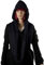 Geralin Gioielli Damen Schal Langer Loopschal mit Mütze in Schwarz 2-in-1 Winterschal Strickschal Schlauchschal Kappe Hut